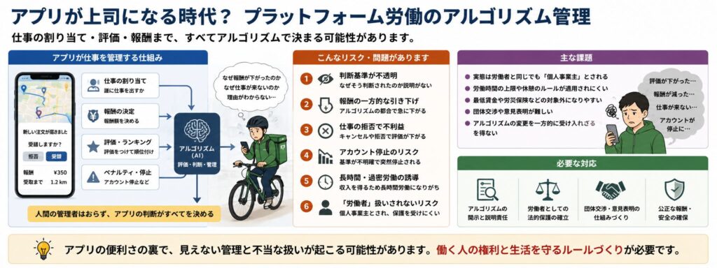 プラットフォーム労働者へのアルゴリズム管理