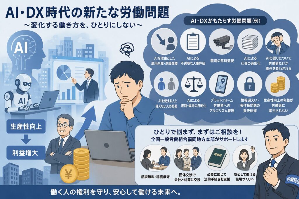 AIやDXの時代の新たな労働問題